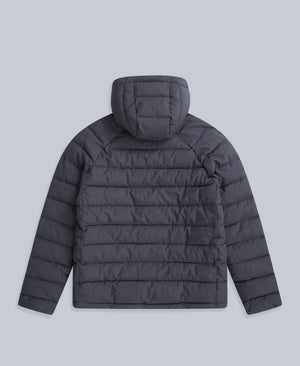 Light Cloud Cosi Marl Hooded Mens Padded Jacket - Charcoal