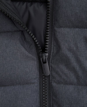 Light Cloud Cosi Marl Hooded Mens Padded Jacket - Charcoal