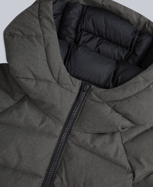 Light Cloud Cosi Marl Hooded Mens Padded Jacket - Khaki