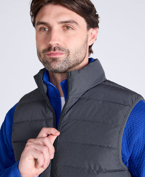 Light Cosi Mens Marl Gilet - Charcoal