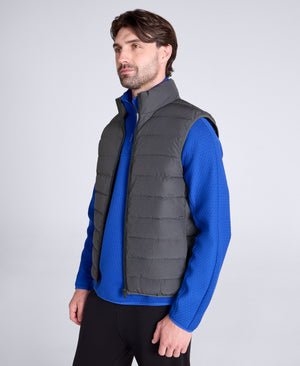 Light Cosi Mens Marl Gilet - Charcoal