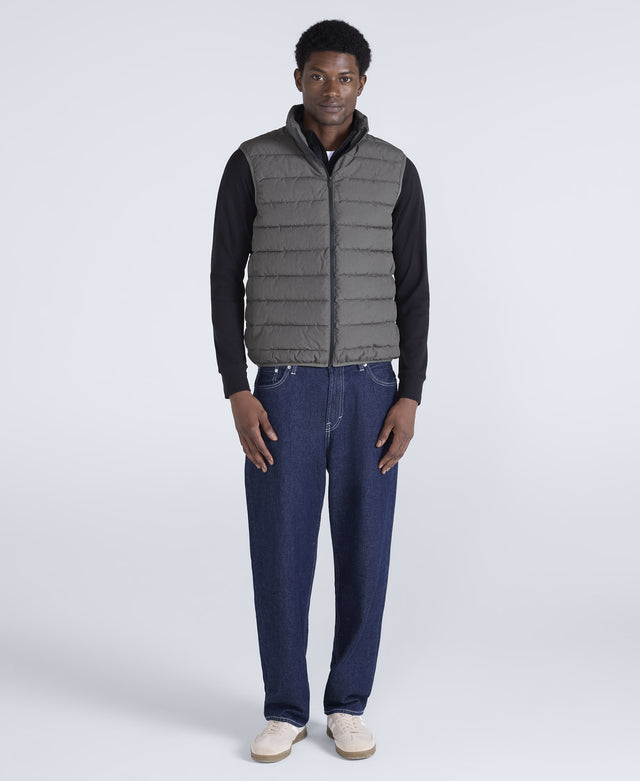 Light Cosi Marl Mens Gilet - Khaki