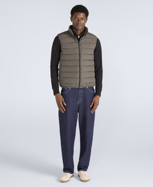 Light Cosi Mens Marl Gilet - Khaki