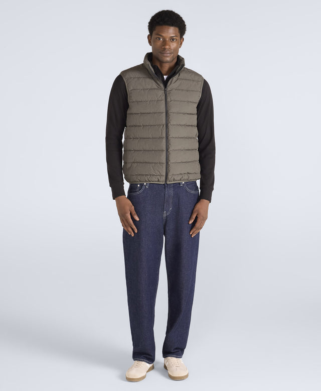 Light Cosi Marl Mens Gilet - Khaki