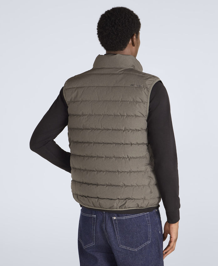 Light Cosi Mens Marl Gilet - Khaki