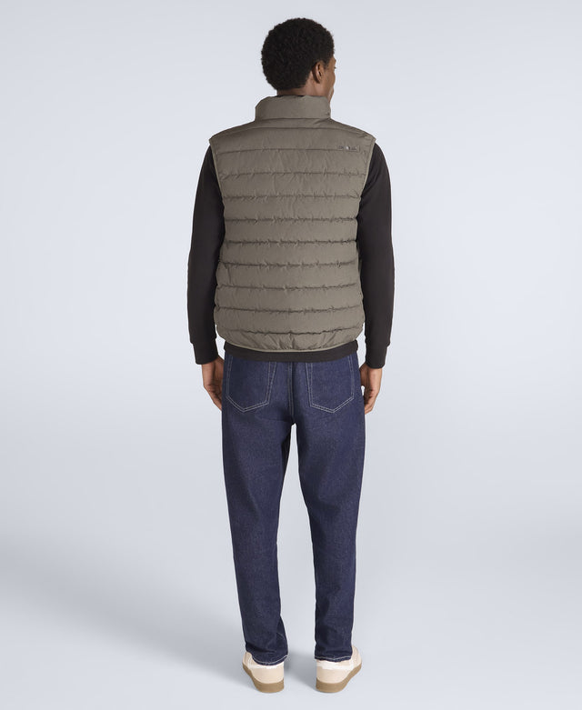 Light Cosi Mens Marl Gilet - Khaki