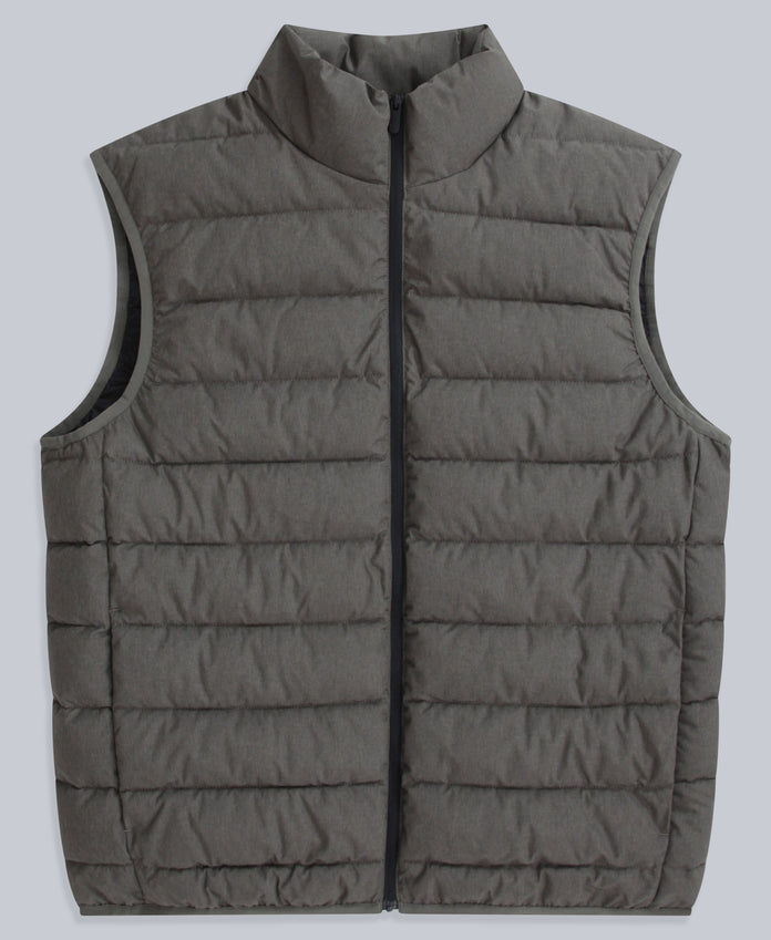 Light Cosi Marl Mens Gilet - Khaki