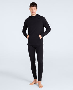 Mens Merino Hoodie - Black