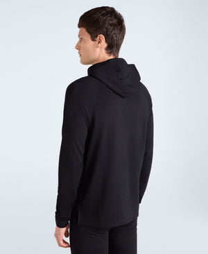 Mens Merino Hoodie - Black