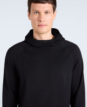 Mens Merino Hoodie - Black
