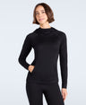 Womens Merino Hoodie - Black