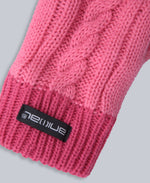 Kids Fur Lined Hat & Glove Set - Pink