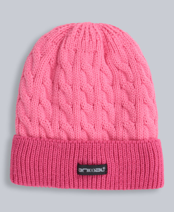 Kids Fur Lined Hat & Glove Set - Pink