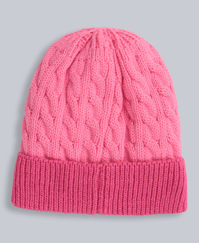 Kids Fur Lined Hat & Glove Set - Pink
