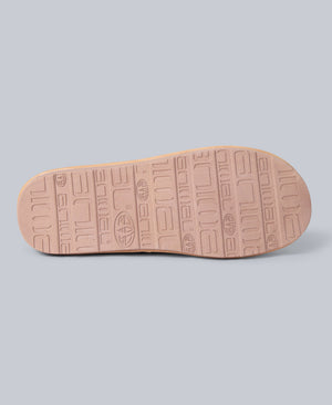 Unisex Borg Lined Slippers - Beige