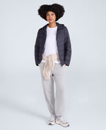 Womens Lightweight Down Packable Jacket - Black