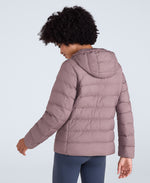 Womens Lightweight Down Packable Jacket - Dusky Purple