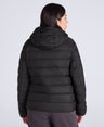 Womens Lightweight Down Packable Jacket - Jet Black