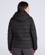 Womens Lightweight Down Packable Jacket - Jet Black