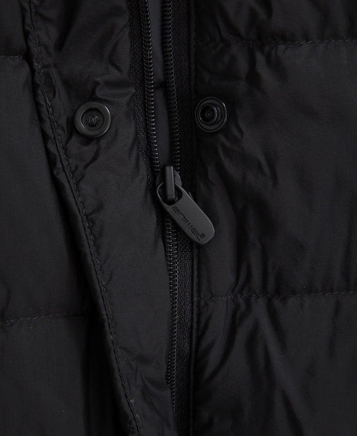 Womens Lightweight Down Packable Jacket - Jet Black