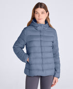 Womens Lightweight Down Packable Jacket - Light Blue