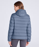 Womens Lightweight Down Packable Jacket - Light Blue