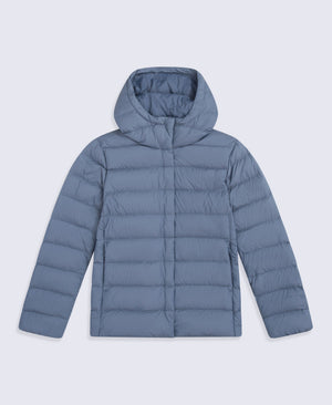 Womens Lightweight Down Packable Jacket - Light Blue
