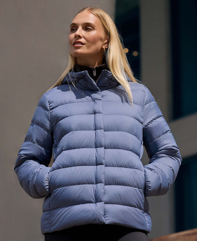 Womens Lightweight Down Packable Jacket - Light Blue