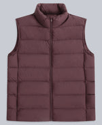 Mens Lightweight Down Gilet - Dark Burgundy