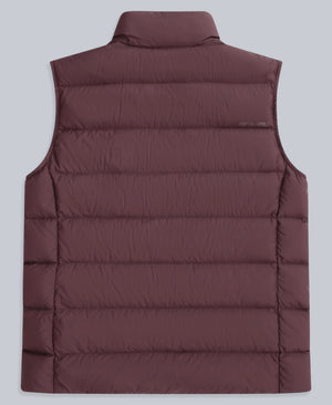 Mens Lightweight Down Gilet - Dark Burgundy