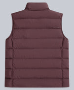 Mens Lightweight Down Gilet - Dark Burgundy