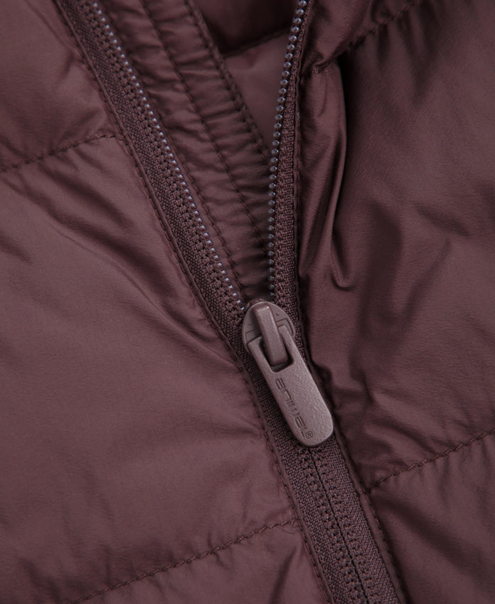 Mens Lightweight Down Gilet - Dark Burgundy