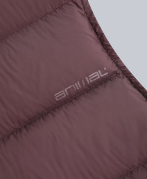 Mens Lightweight Down Gilet - Dark Burgundy
