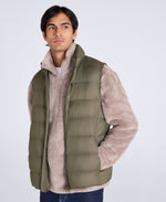Mens Lightweight Down Gilet - Light Khaki