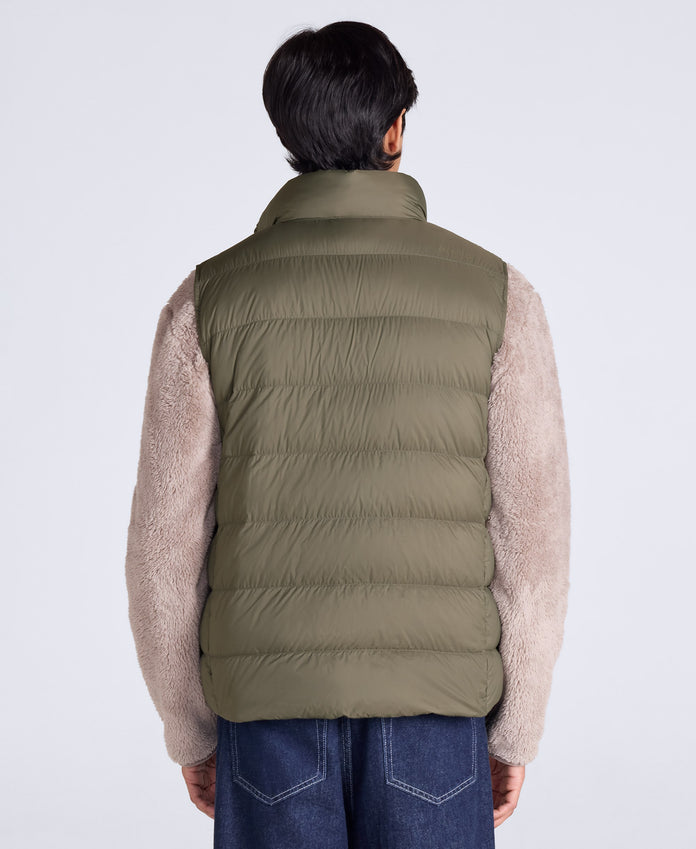 Mens Lightweight Down Gilet - Light Khaki