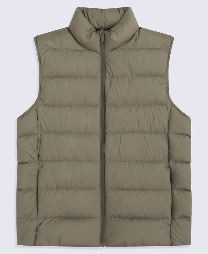 Mens Lightweight Down Gilet - Light Khaki