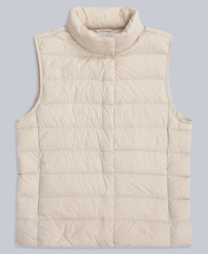 Womens Lightweight Down Gilet - Beige