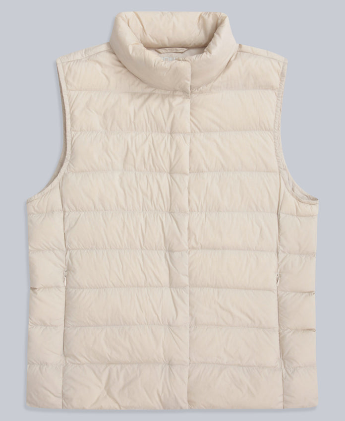 Womens Lightweight Down Gilet - Beige