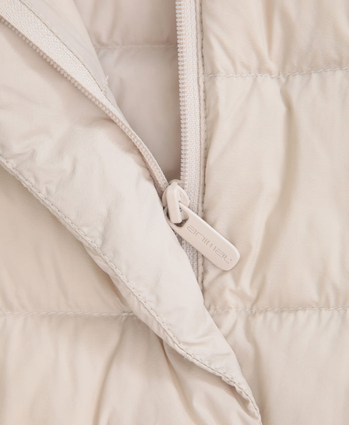 Womens Lightweight Down Gilet - Beige