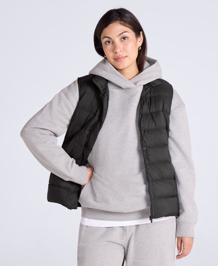 Womens Lightweight Down Gilet - Black
