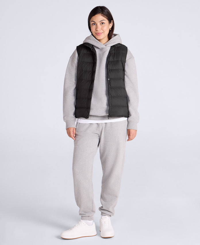 Womens Lightweight Down Gilet - Black