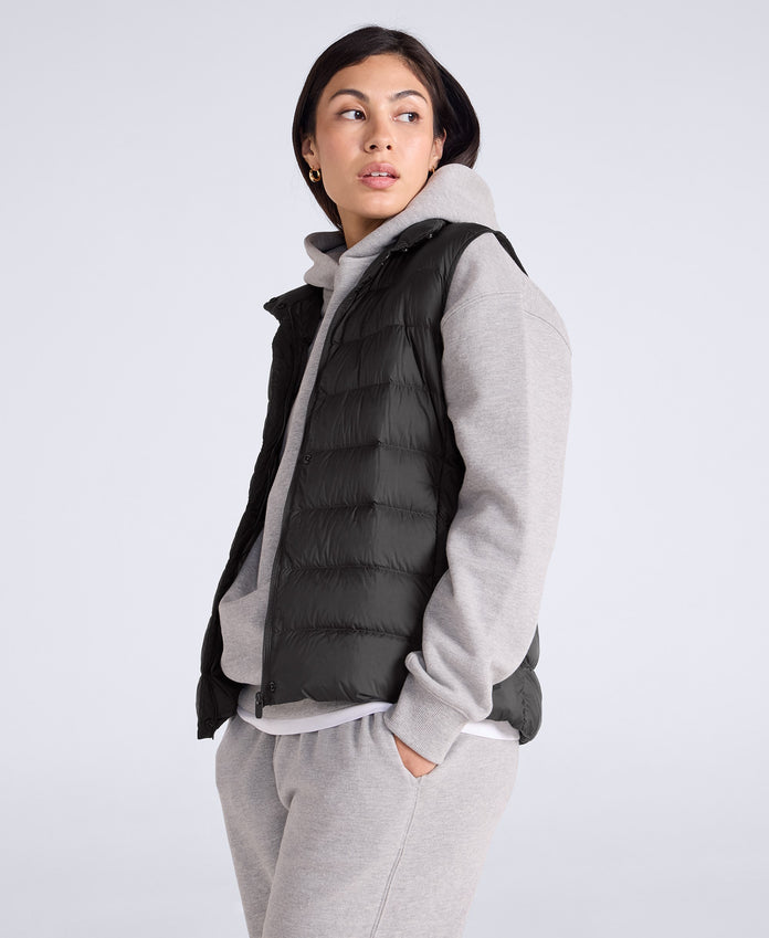 Womens Lightweight Down Gilet - Black