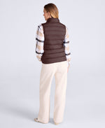 Womens Lightweight Down Gilet - Brown