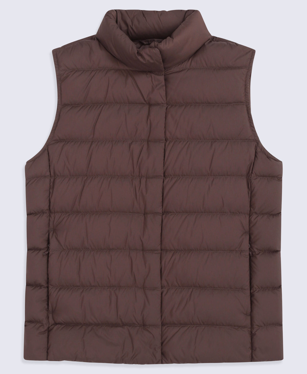 Womens Lightweight Down Gilet - Brown