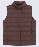 Womens Lightweight Down Gilet - Brown