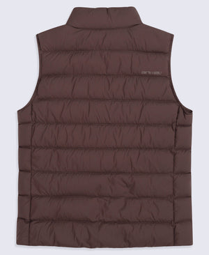 Womens Lightweight Down Gilet - Brown