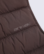 Womens Lightweight Down Gilet - Brown