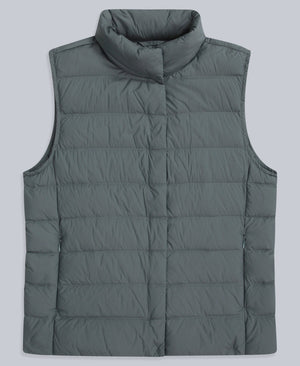 Womens Lightweight Down Gilet - Dark Khaki