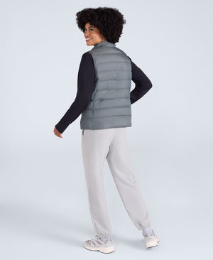 Womens Lightweight Down Gilet - Dark Khaki