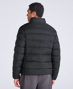 Mens Lightweight Down Packable Jacket - Jet Black